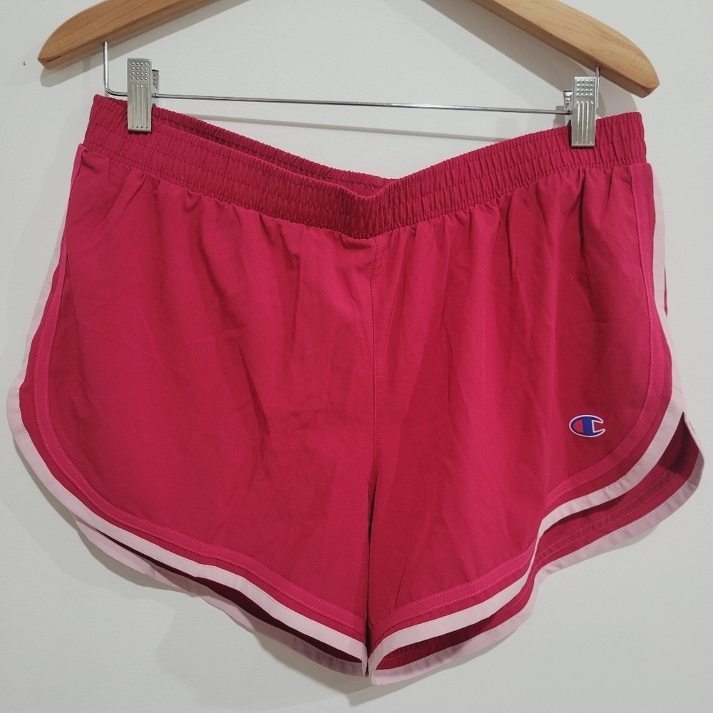 Champion women's red shorts size L